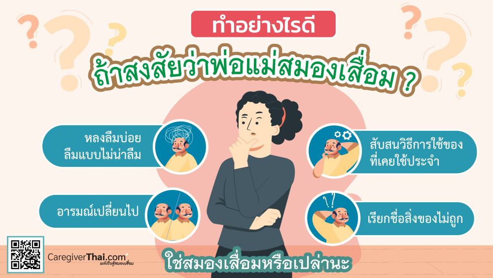 ทำอย่างไรดีถ้าสงสัยว่าพ่อแม่สมองเสื่อม ?