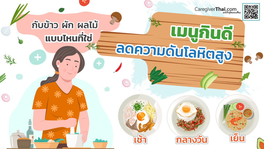 เมนูกินดีลดความดันโลหิตสูง